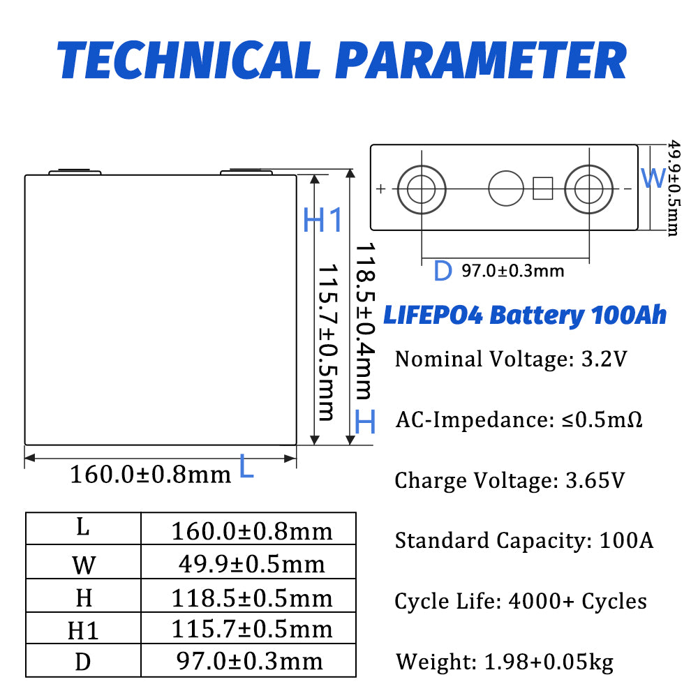 EVE 3.2V 100Ah Rechargeable Lifepo4 A Grade Original Batteries 4-16PCS 4000+ Cycle For Solar Energy Storage System Outdoor Power Supply Home Appliance