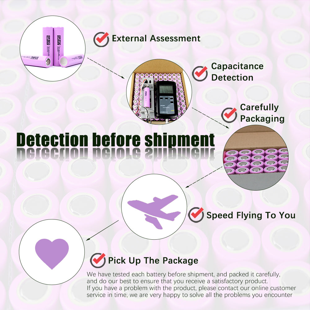 HAKADI 18650 Rechargeable 3.7V 2600mah Lithium-ion 3-5C Discharge Batteries For Scooter E-bike DIY Power Tool Mini Fan 4-40PCS