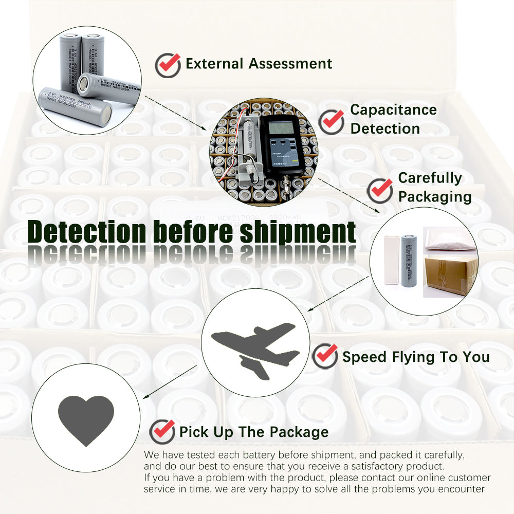 HAKADI 21700 3.7V 4800mah Rechargeable Lithium-ion Batteries NMC Cell For DIY 12V 24V 36V 48V E-bike Scooter Battery 4-20PCS
