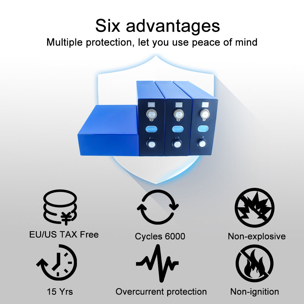 HAKADI 3.2V 280Ah Lifepo4 Batteries High Capacity Cell 4-16PCS Original HIGEE Cell For DIY 48V 120Ah Solar Wind System Outdoor Power Supply