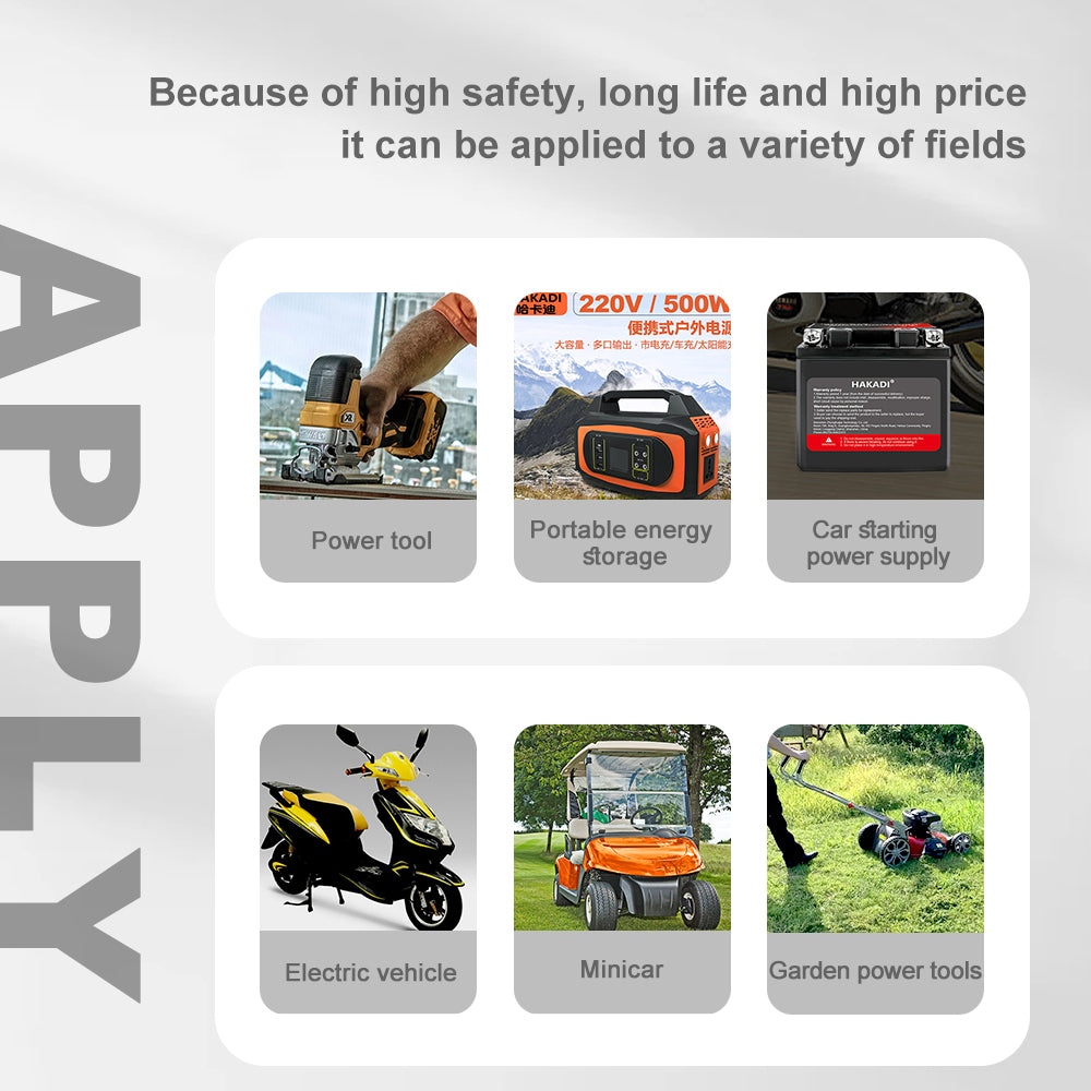 HAKADI 18650 Sodium-ion 3V 1300mah Rechargeable Batteries 4-40PCS 20C High Rate Discharge For Power Tool DIY Motor Starter