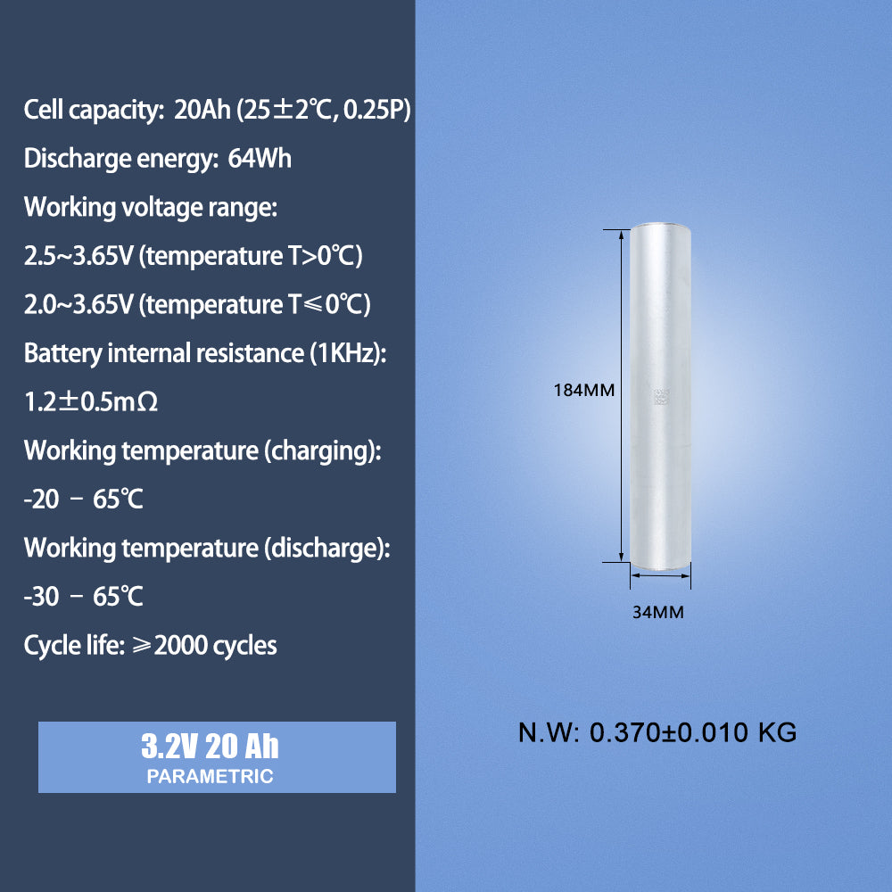 CATL Lifepo4 Rechargeable 3.2V 20Ah Cylindrical Batteries 1-8PCS For DIY Scooter Solar Energy Storage Light Power Bank