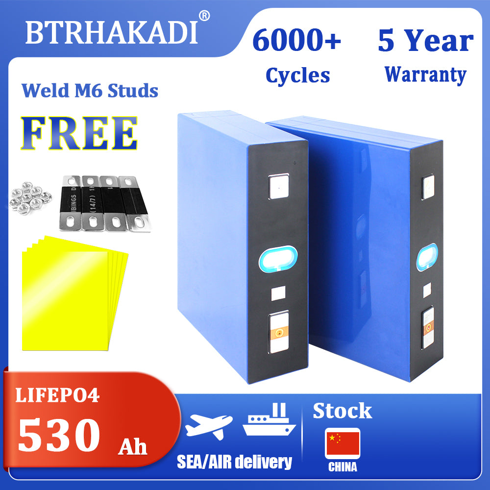 CATL 3.2V 530Ah Original Brand New Lifepo4 Rechargeable Batteries 6000+ Cycle For DIY Solar Energy Storage 2-16PCS