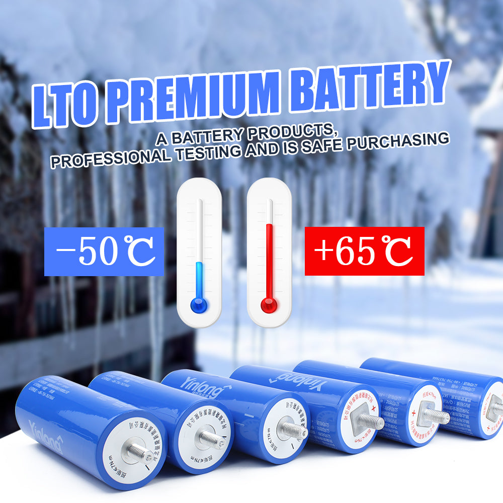 Yinlong 2.3V 35Ah Rechargeable 66160 LTO Battery For ESS 6-24PCS Backup Battery for UPS Jump Starter