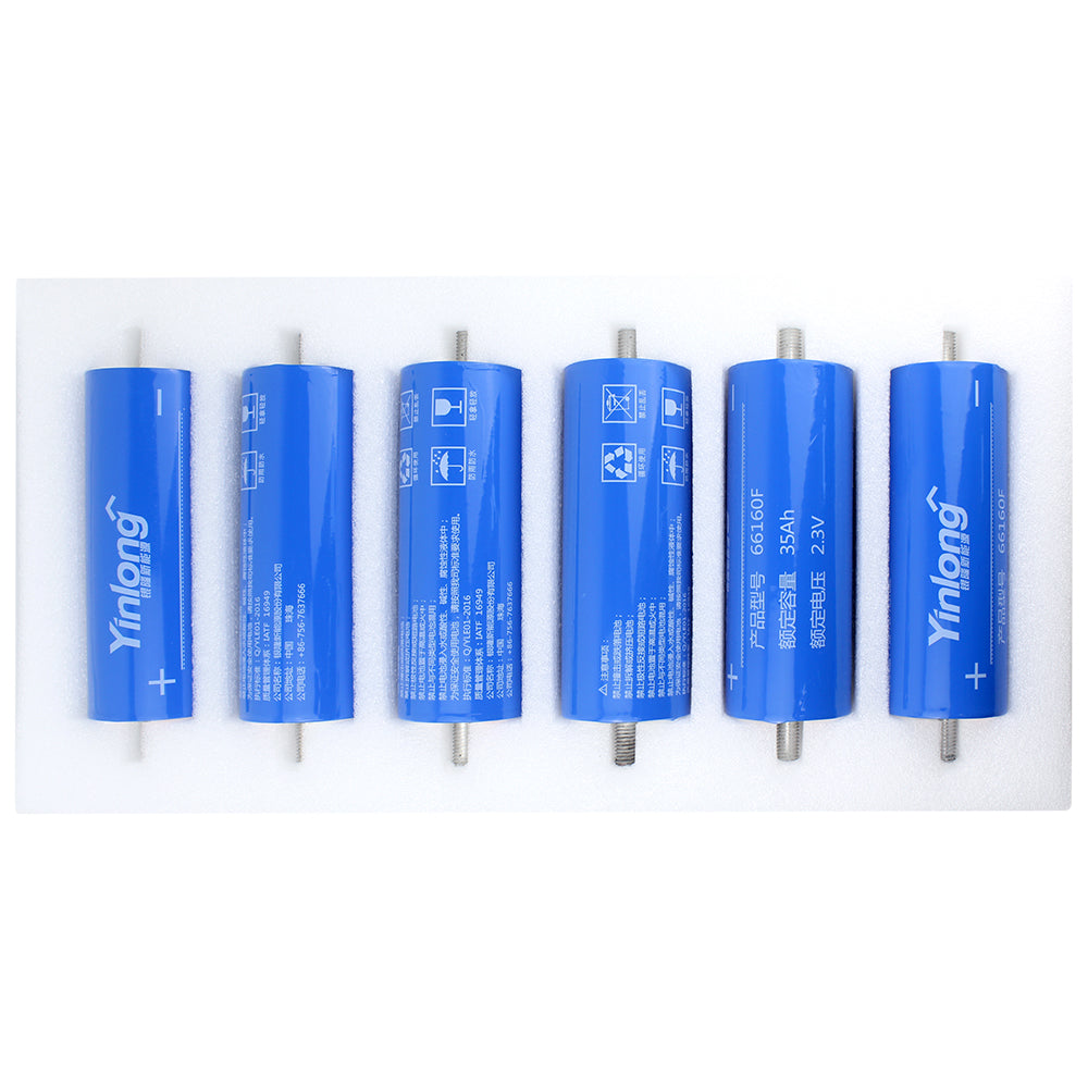 Yinlong 2.3V 35Ah Rechargeable 66160 LTO Battery For ESS 6-24PCS Backup Battery for UPS Jump Starter
