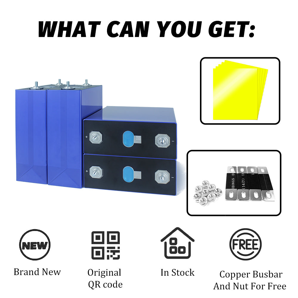 EU Stock Fast Delivery EVE MB31 3.2V 314Ah Lifpo4 Prismatic Rechargeable Batteries 4-16PCS For DIY Power Bank Solar Energy System