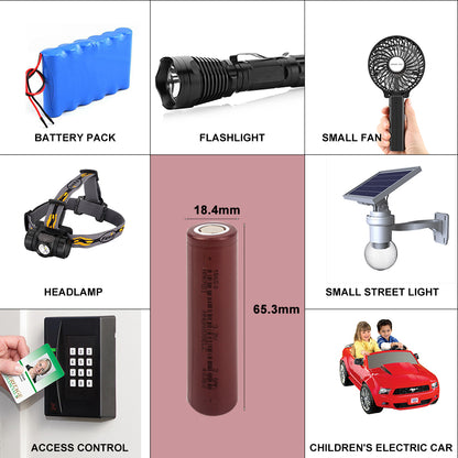 HAKADI 18650 3.2V 2000mah Rechargeable Lifepo4 Batteries 3-5C Discharge 3000+Cycles For Toy Solar Light Scooter Home Appliance 4-40PCS
