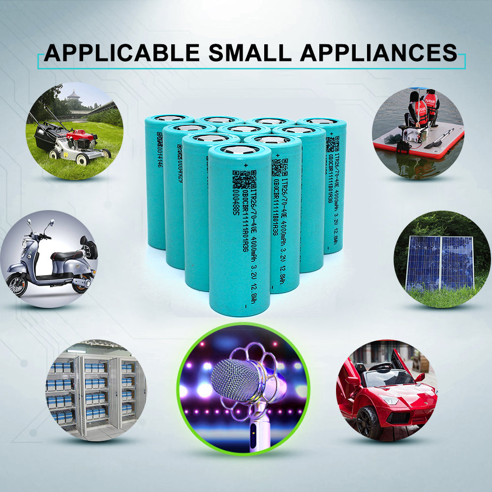 HAKADI 3.2V 4000mah 26700 Lifepo4 Rechargeable Batteries 4-20PCS For Boat Fishing Boat Solar Steet Light