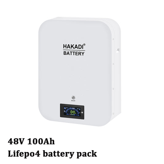 HAKADI 48V 100Ah 105Ah Lifepo4 Rechargeable Battery Pack Build-in 16S 100A Smart BMS 5kwh Solar Energy Storage System