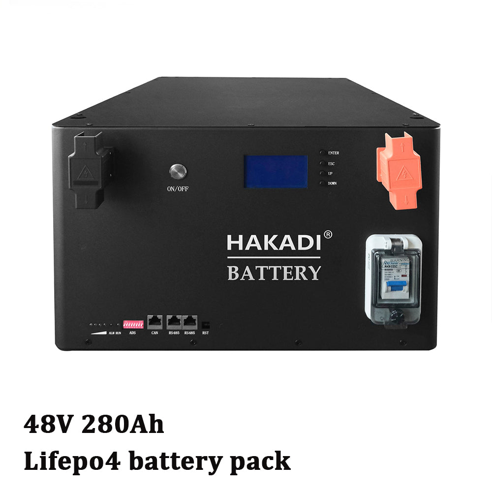 HAKADI Lifepo4 Rechargeable 48V 200Ah 230Ah 280Ah 314Ah Energy Storage Battery Pack For Solar System Outdoor Power Home Appliance