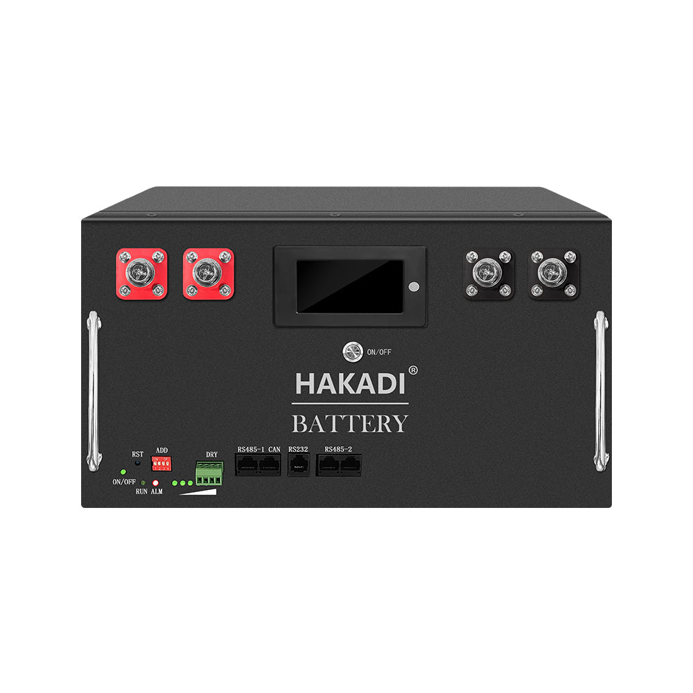 HAKADI 48V 100Ah 105Ah Lifepo4 Rechargeable Battery Pack Build-in 16S 100A Smart BMS 5kwh Solar Energy Storage System