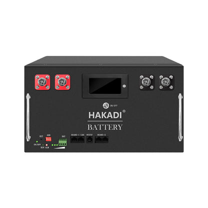 HAKADI 48V 100Ah 105Ah Lifepo4 Rechargeable Battery Pack Build-in 16S 100A Smart BMS 5kwh Solar Energy Storage System