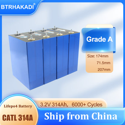 CATL 3.2V 314Ah Lifepo4 Original Brand New Rechargeable Batteries 4-16PCS For Solar Energy Storage Power System RV Boat