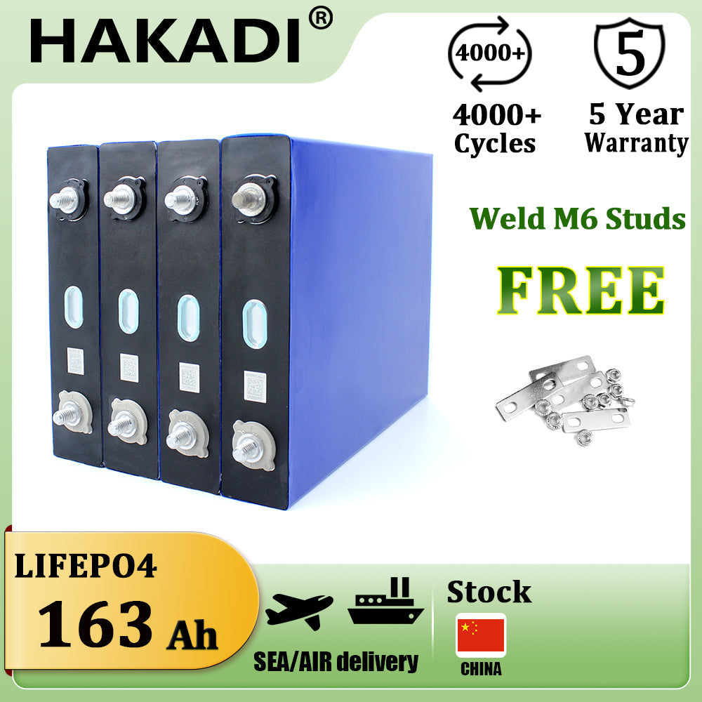CALB 3.2V 163Ah Lifepo4 Prismatic Brand New Rechargeable Batteries For Solar Energy Storage Home Appliance Car Audio 4-16 PCS