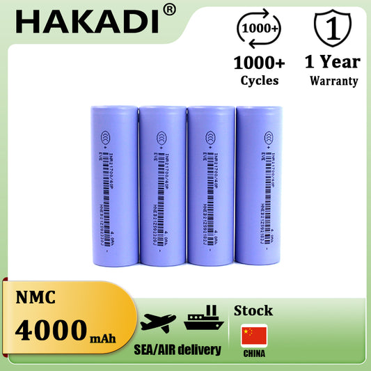 EVE 21700 3.6V 4000mah Lithium-ion Rechargeable Batteries 4-20PCS Support 12C High Rate Discharge For Power Drill Solar Light