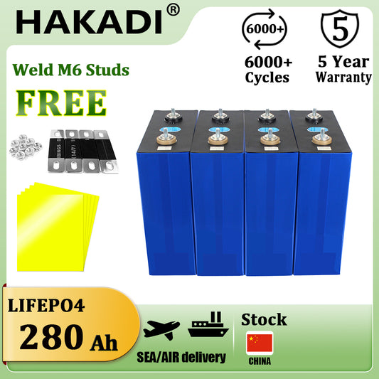 HIGEE 3.2V 280Ah Lifepo4 Rehchargeable Batteries 4-16PCS For Solar Energy Storage Power Bank Home System