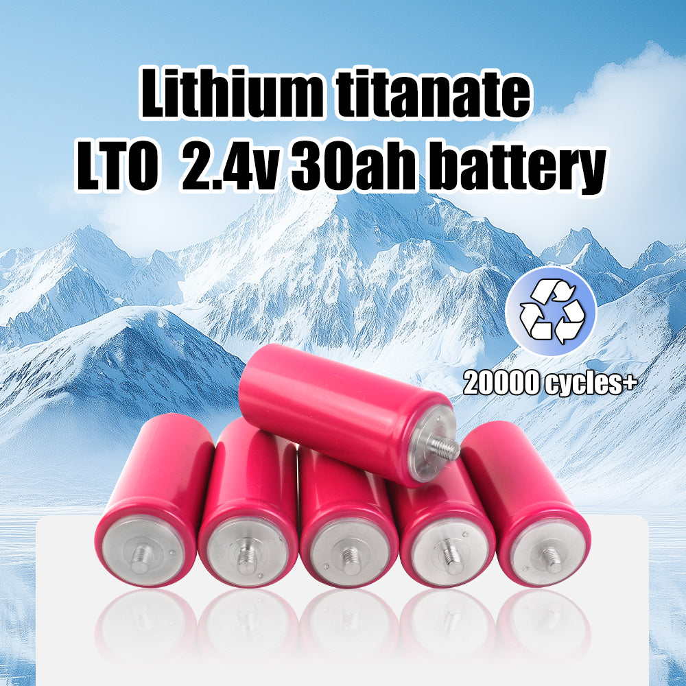 HAKADI LTO 2.4V 30Ah 60138 Rechargeable Batteries 6-24PCS 10C Rate Discharge For Low Temperature Solar Home System