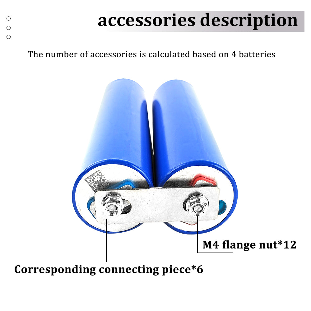 HAKADI 32145 LTO Rechargeable 2.4V 10Ah Cylindrical 27C High Rate Discharge Batteries For Car Audio Solar System 1-24PCS