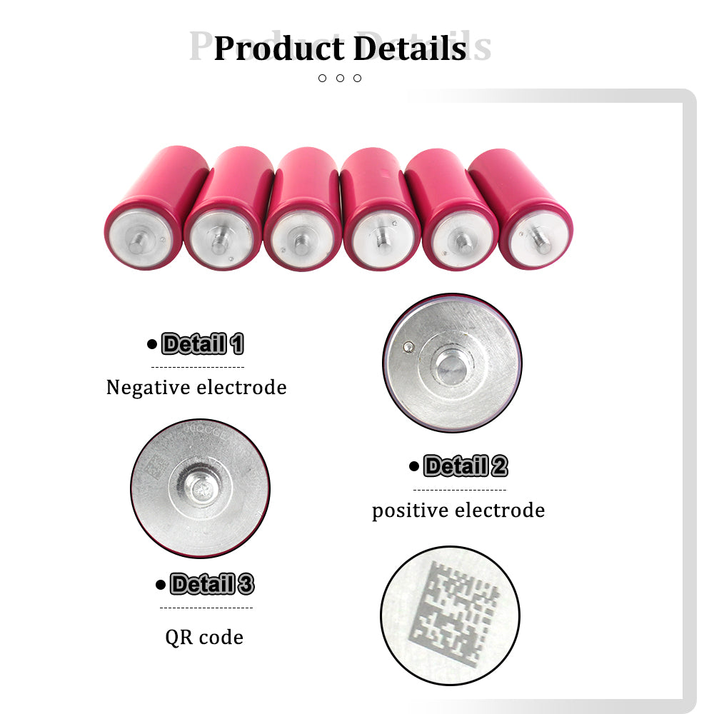 HAKADI LTO 2.4V 30Ah 60138 Rechargeable Batteries 6-24PCS 10C Rate Discharge For Low Temperature Solar Home System