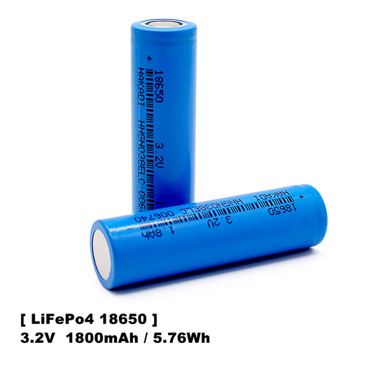 HAKADI 18650 3.2V 1800mah Rechargeable Lifepo4 Batteries 3-5C Discharge 4-40PCS For DIY E-Bike Scooter Boat Flashlight