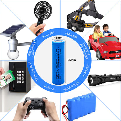 HAKADI 18650 3.2V 1800mah Rechargeable Lifepo4 Batteries 3-5C Discharge 4-40PCS For DIY E-Bike Scooter Boat Flashlight