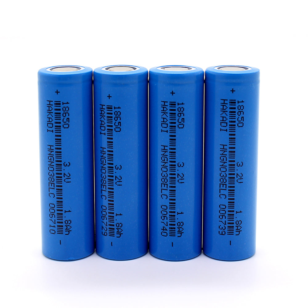 HAKADI 18650 3.2V 1800mah Rechargeable Lifepo4 Batteries 3-5C Discharge 4-40PCS For DIY E-Bike Scooter Boat Flashlight