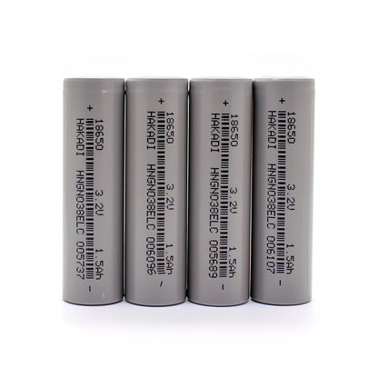 HAKADI 18650 Lifepo4 3.2V 1500mah Rechargeable Lithium Batteries 3-5C Discharge For DIY E-Bike Solar Light Fishing 4-40PCS
