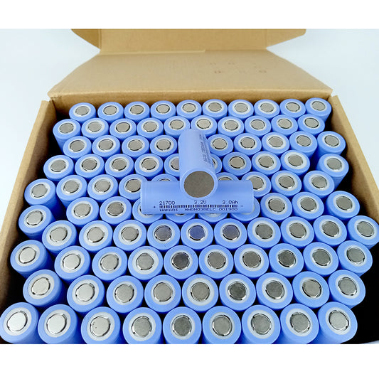 HAKADI Lifepo4 100PCS 3.2V 18650 1500mah 1800mah 2000mah 21700 3000mah Rechargeable Batteries DIY 12V 24V 48V E-bike Scooter