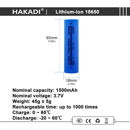 HAKADI 100pcs 18650 3.7V 1500mah 2000mah 2500mah 2600mah 2900mah 3000mah 3350mah Rechargeable Lithium-ion Cell For E-bike Scooter