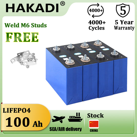 CATL 3.2V 100Ah Lifepo4 Prismatic Rechargeable Batteries 4-16pcs Original Brand New Cell For DIY Solar Energy Storage 5kw Battery Pack RV Boat