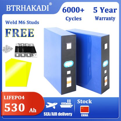 CATL 3.2V 530Ah Original Brand New Lifepo4 Rechargeable Batteries 6000+ Cycle For DIY Solar Energy Storage 2-16PCS