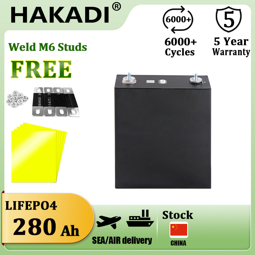 SUNWODA Lifepo4 Rechargeable 3.2V 280Ah Batteries Brand New 4-16PCS For Solar Energy Storage Boat Wind Power