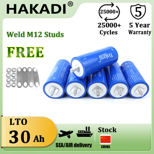YINLONG 66160 2.3V 30Ah Rechargeable Cylindrical Batteries 6-24PCS For DIY Car Audio Solar System Outdoor Power Supply