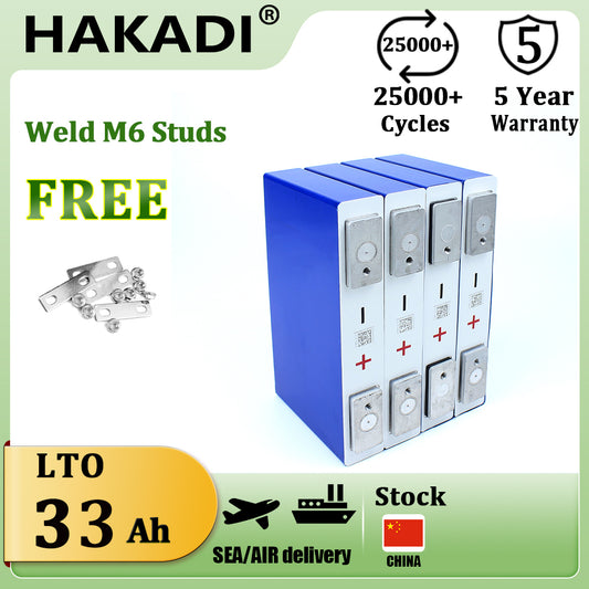 YINLONG 2.3V 33Ah LTO Prismatic Rechargeable Batteries Original A Grade Brand New Cell For EV/UPS/Solar System 6-24PCS Low Temperature Discharge