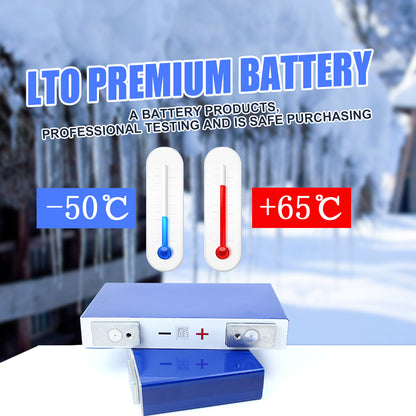 YINLONG 2.3V 33Ah LTO Prismatic Rechargeable Batteries Original A Grade Brand New Cell For EV/UPS/Solar System 6-24PCS Low Temperature Discharge