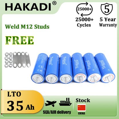 Yinlong 2.3V 35Ah Rechargeable 66160 LTO Battery For ESS 6-24PCS Backup Battery for UPS Jump Starter