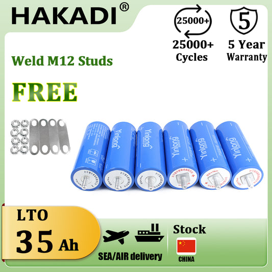 Yinlong 2.3V 35Ah Rechargeable 66160 LTO Battery For ESS 6-24PCS Backup Battery for UPS Jump Starter