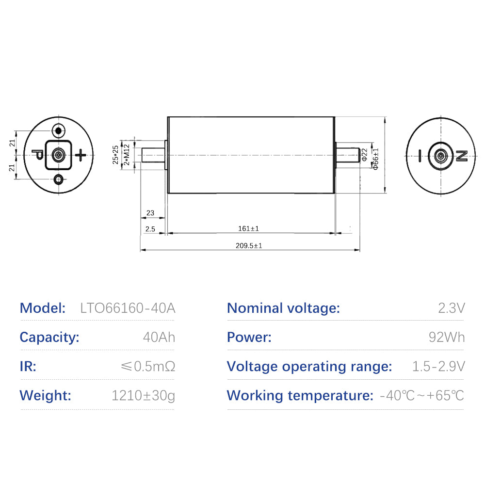 YINLONG 2.3V 40Ah LTO Battery Cell Original A Grade Brand New 66160 Batteries For Energy Storage System  EV Conversion 6-48PCS