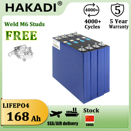 EVE 3.2V 168Ah Rechargeable Lifepo4 A Grade Batteries 4-16PCS 4000+ Cycle For DIY 12V 24V 48V 150Ah Solar Energy Storage Battery Pack
