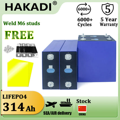 EVE MB31 3.2V 314Ah Original Lifepo4 Rechargeable Batteries 4-16PCS For DIY 48V Solar Energy Storage Boat RV