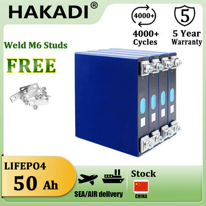 EVE 3.2V 50Ah LF50F Original Lifepo4 Rechargeable Batteries For DIY 12V 24V 36V 48V Solar Boat Scooter Battery Pack 4-16PCS